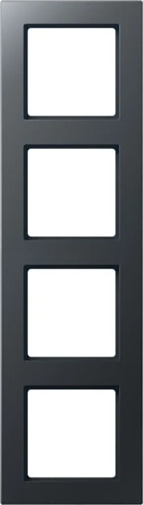 Plaque quadruple Jung AC 584 BF ANM finition mate ultra résistante