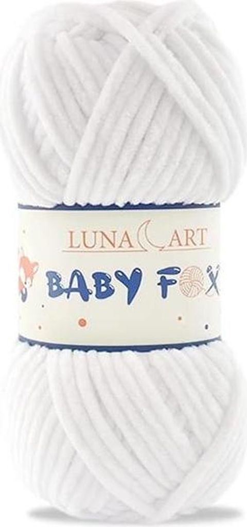 Luna Art Baby Fox Wolle 100g: Weich, ideal für Kinderbekleidung & Spielzeug