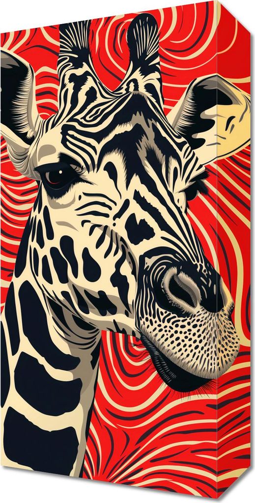 Bild 20x40cm Giraffensicht