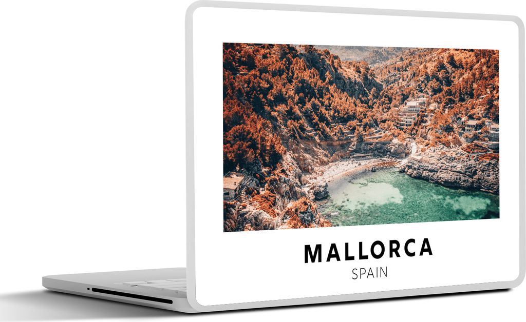 MuchoWow Laptop Aufkleber Sticker Cover Mallorca - Spanien - Natur 36.5x27.5 cm - Laptop-Sticker