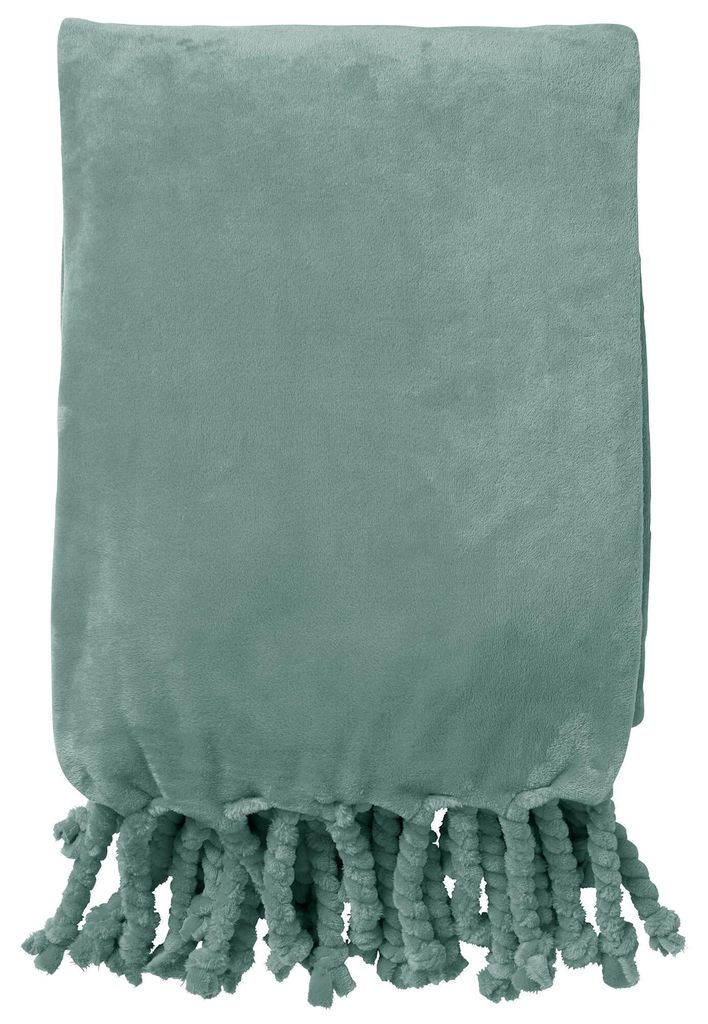Dutch Decor Wohndecke Flanell-Fleece Florijn 150x200 cm Grün