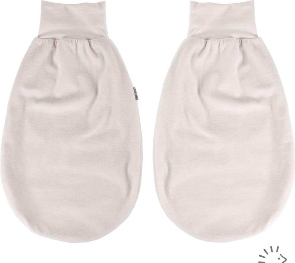 Popolini iobio Strampelsack wendbar Pucksack Nicky Baumwolle GOTS 100% k.b.a. Ecru Natur