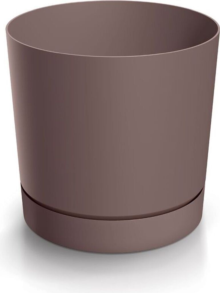 TUBO P Blumentopf mit Schale 33,8 cm - Farbe: Marsala