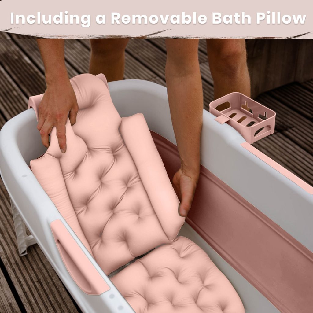 HelloBath® Skládací vana pro dospělé XXL, 157x60x48 cm – S Obrázek produktu 7