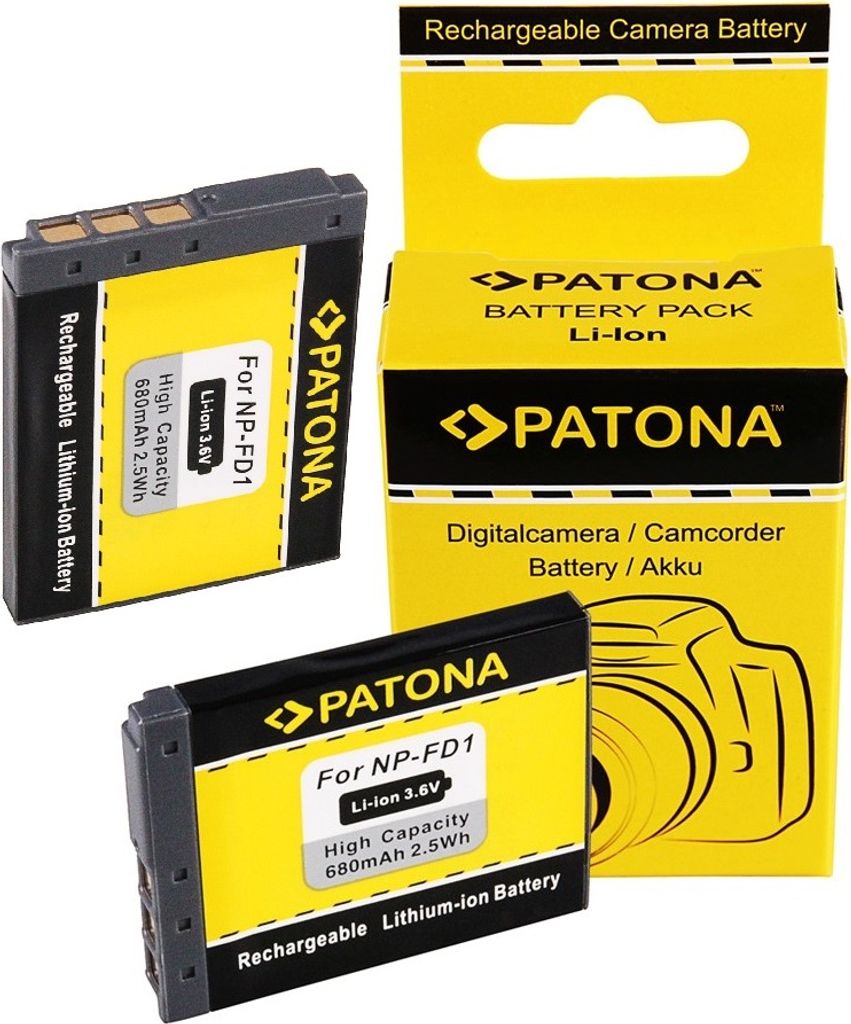 ARLI SET: 2x Akku für Sony NPBD1 NP-FD1 DSC-T200 DSC-T70 DSC-T2 NP-BD1 DSC-T77 DSC-T90