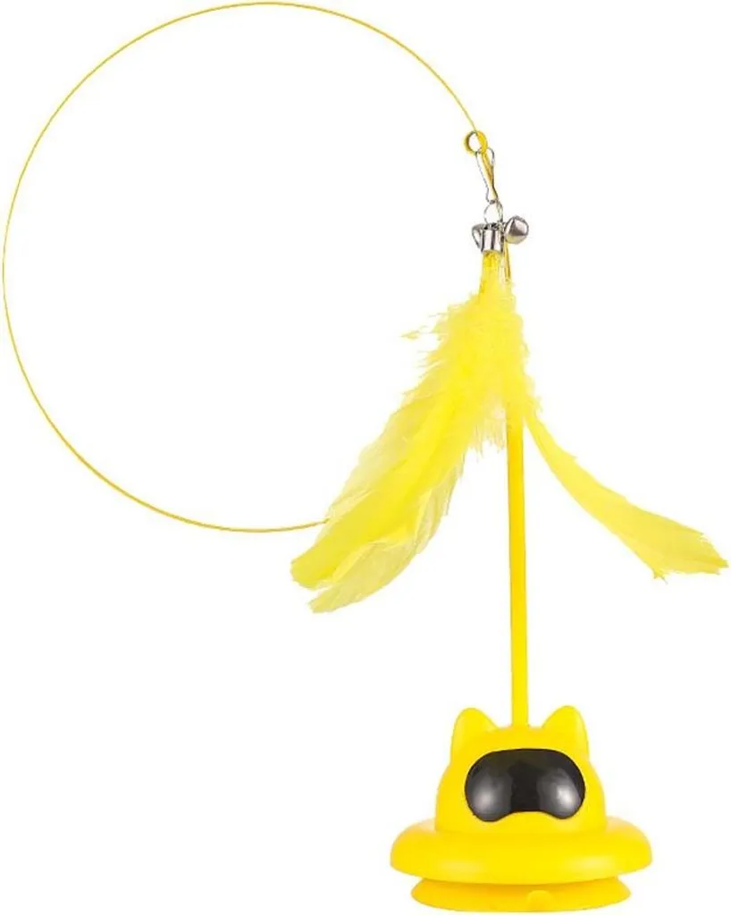 INF UFO Cat Toy: Il Gadget Virale per Gatti Felici con Piume e Ventosa