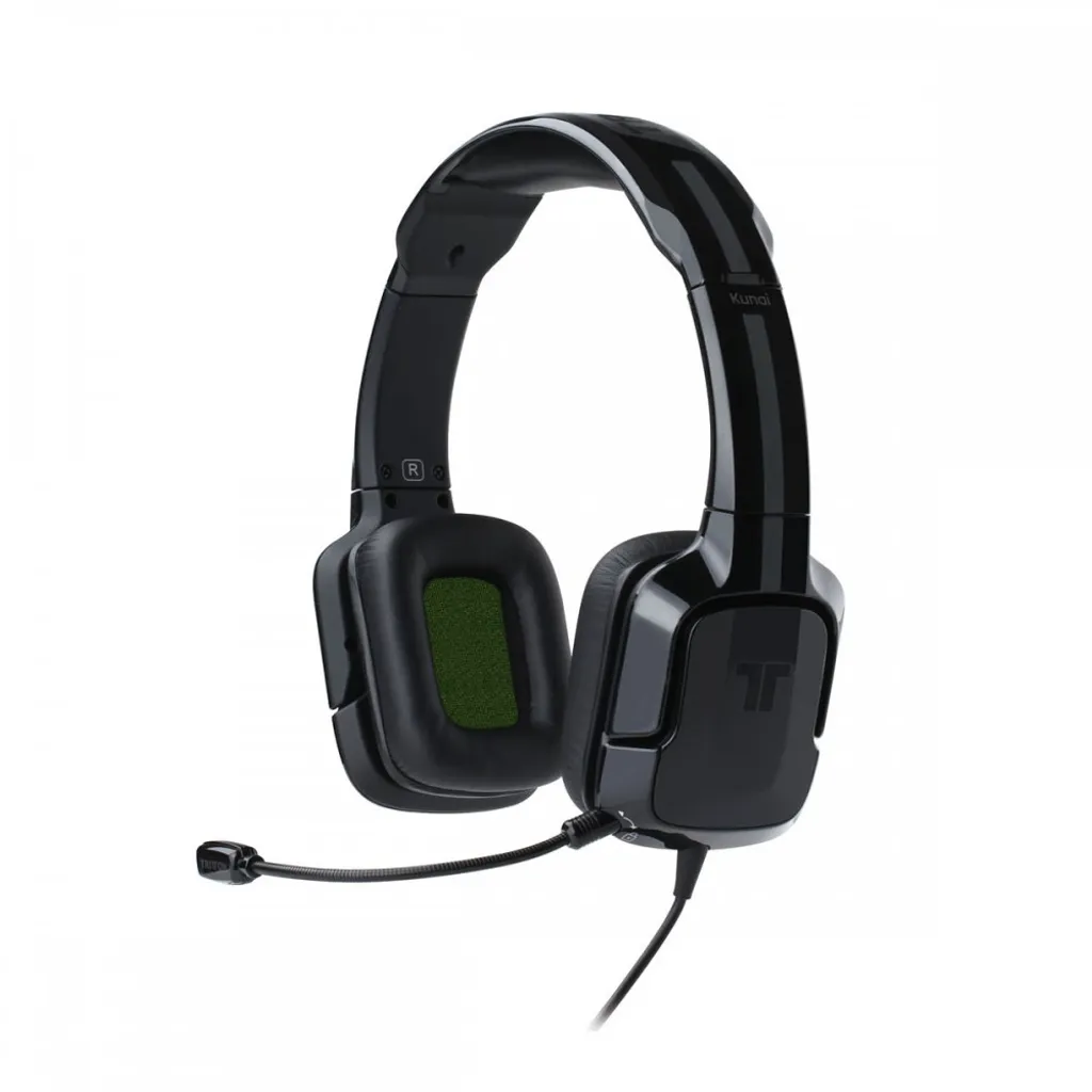 Kunai Casque Audio Stéréo avec Micro Flexible Noir - Qualité Sonore HD