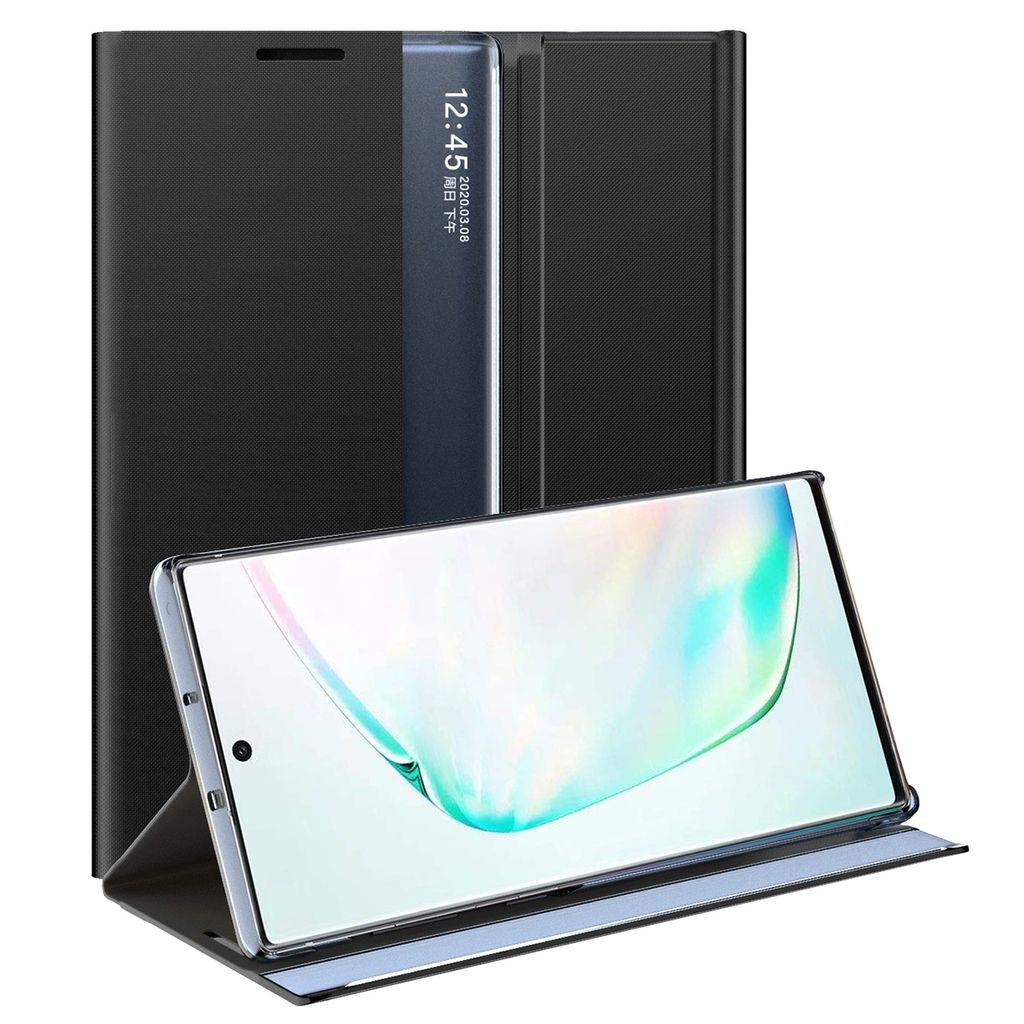 Galaxy Note 10+ Plus Pouzdro, Slim Flip Kožené Pouzdro s Obrázek produktu 