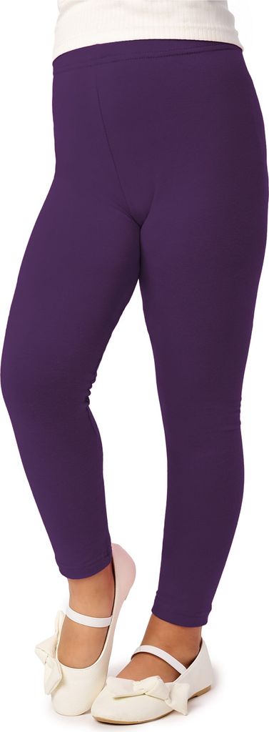 Merry Style Mädchen Lange Leggings aus Viskose MS10-130 (Pflaume, 122 cm).
