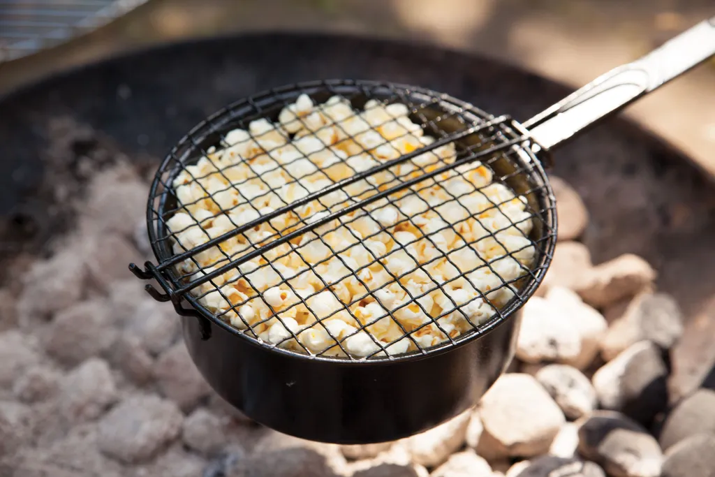 Cuisinez du pop-corn sans brûlures avec la poêle à long manche FF157 - 6