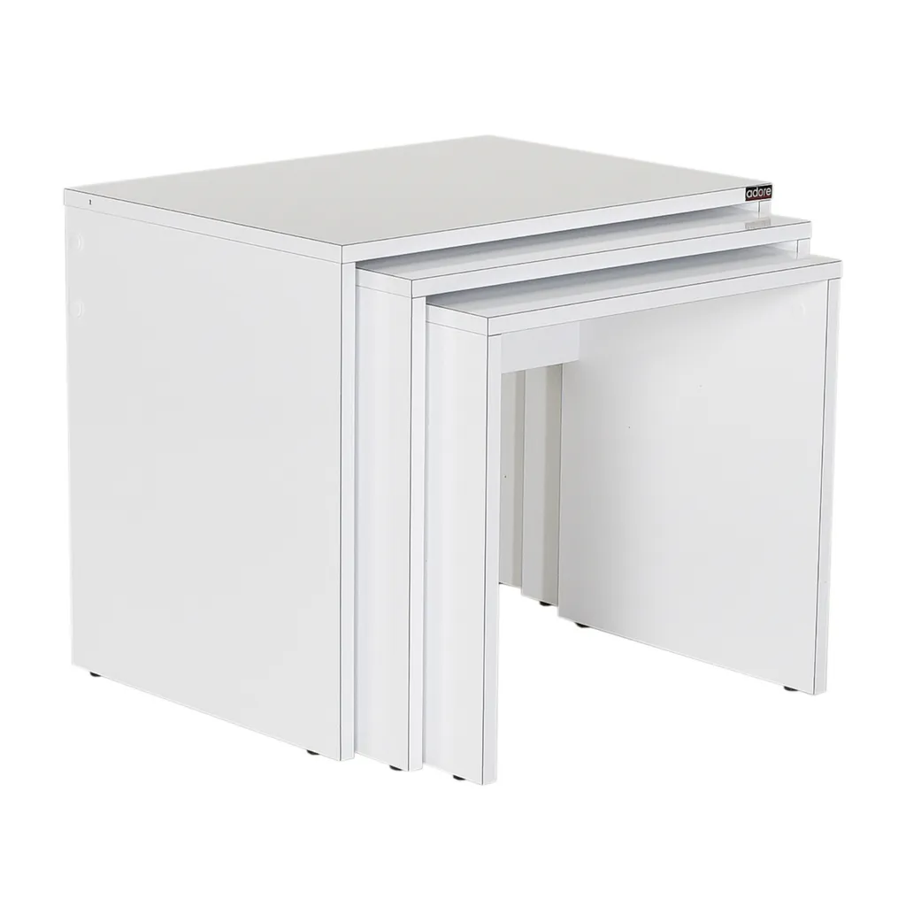 Table basse blanche rectangulaire Skye Decor pour petit salon moderne