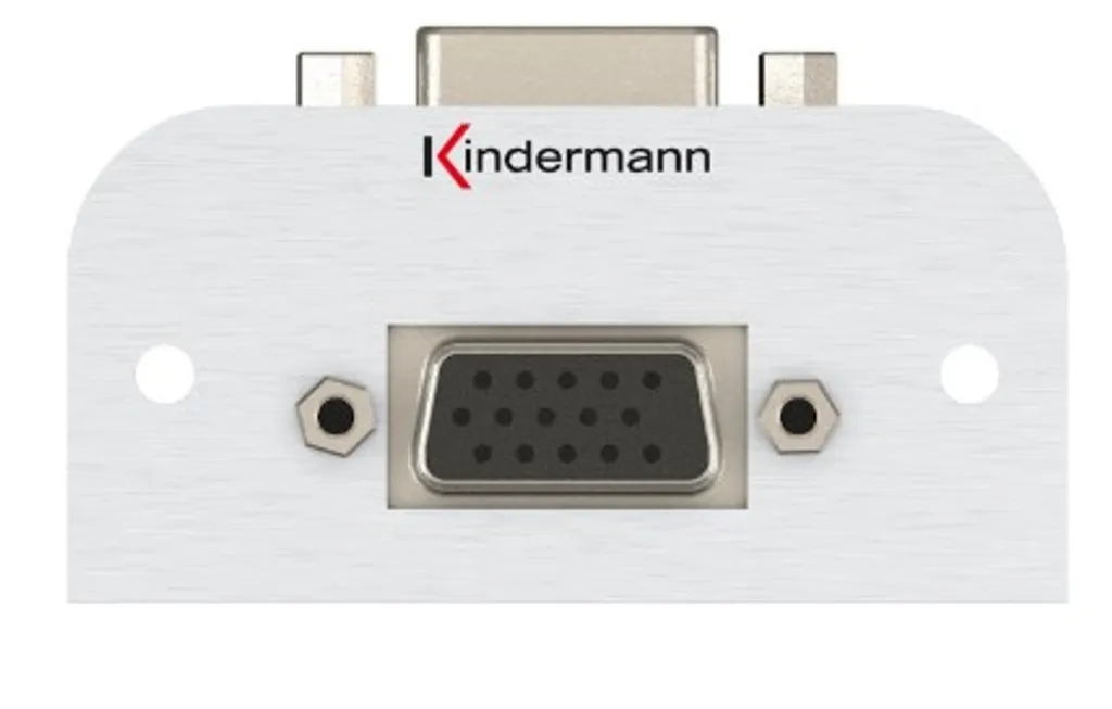 Connecteur VGA Mural Kindermann 7441000584 pour Salles de Conférence
