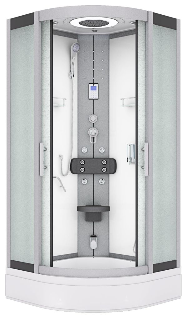 Dampfdusche Dusche Duschkabine D58-60M2 Duschtempel Sauna 100x100 cm