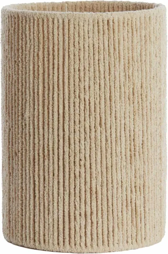 Abat-jour cylindrique en tissu naturel Medana Ø 25 cm pour douille E27