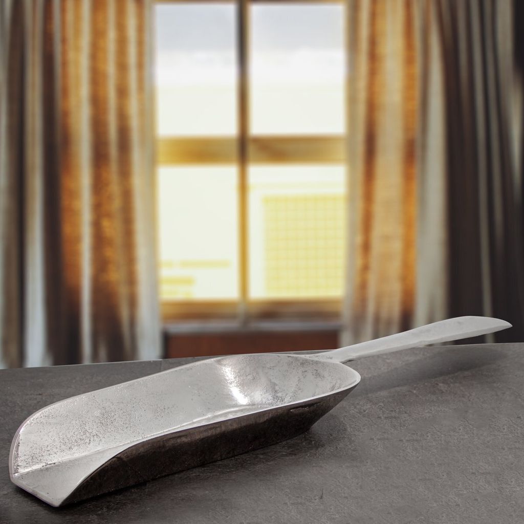 Löffel, XXL, als Tischdekoration, gecrushed, Wanddeko, Aluminium
