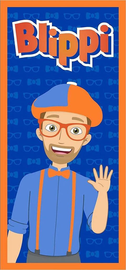 Blippi - Badetuch TC399 (Einheitsgröße) (Blau/Orange)