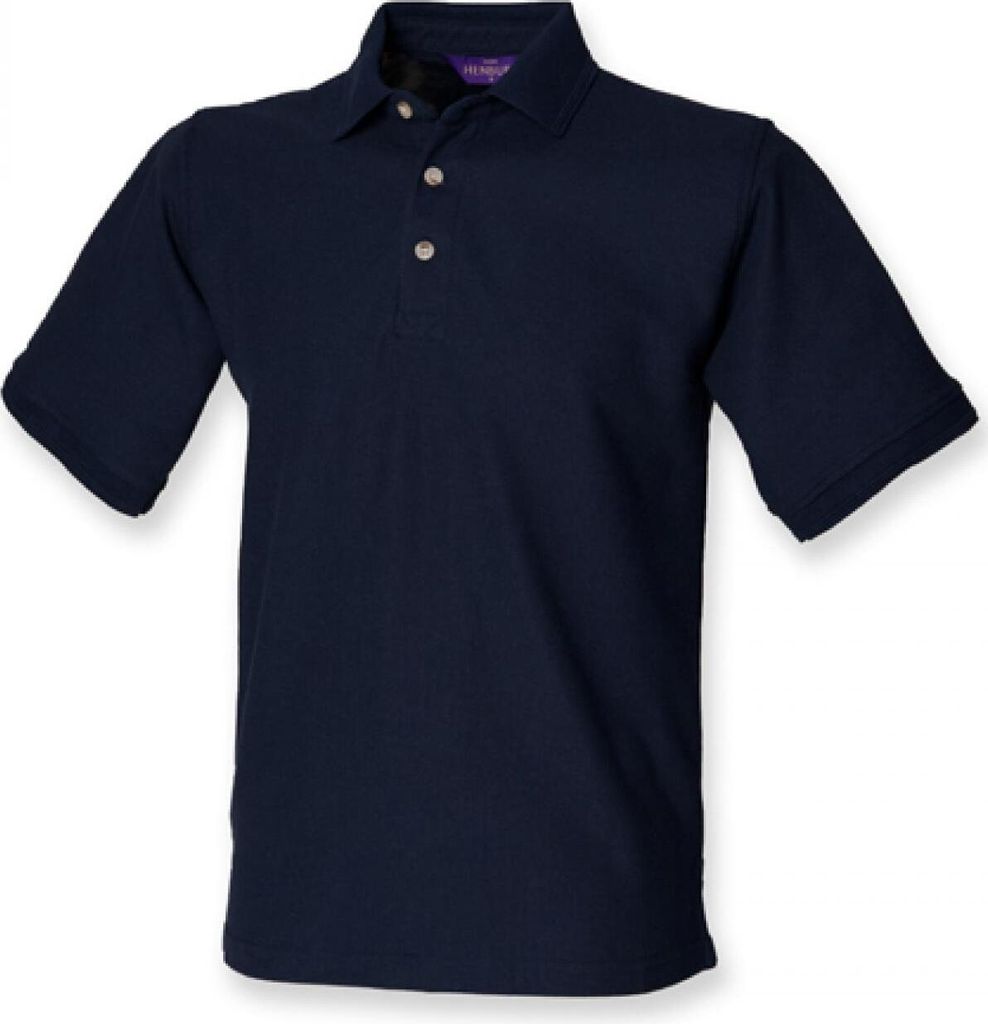 Henbury H410 | Definitive Heavy Herren Poloshirt 65/35 - WRAP - Farbe: Navy - Größe: M