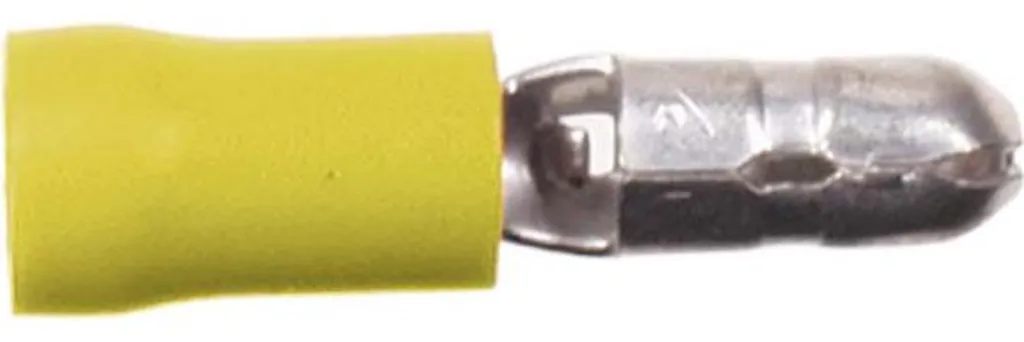 100x Connettori Gialli a Compressione 4-6mm² - Isolamento PVC Qualità