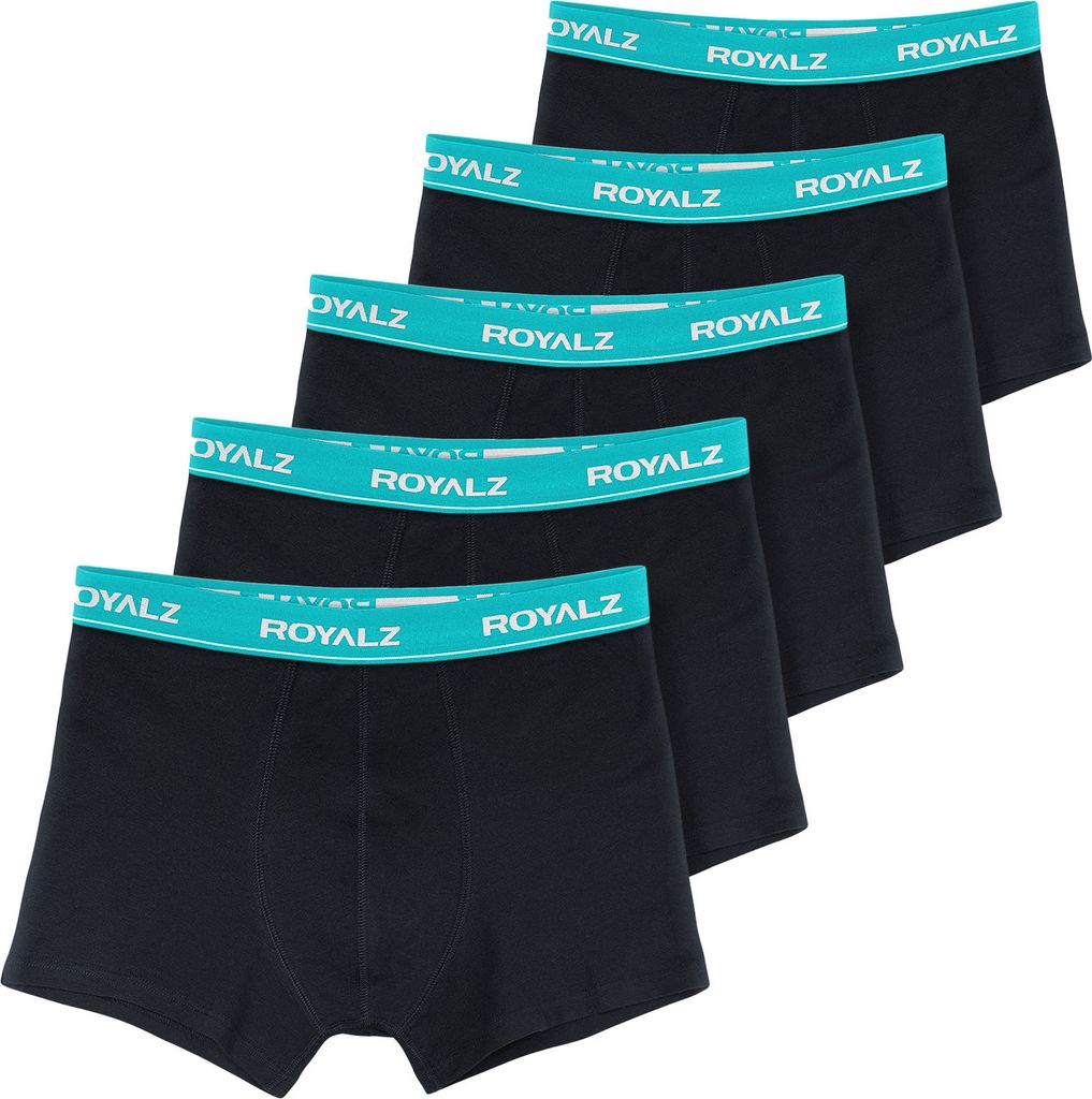 ROYALZ 5er Pack Unterhosen Herren Boxershorts Baumwolle 95%, Elasthan 5% - bequeme enge Männer Unterwäsche Nahtlos – Trunks im klassischer Schn...