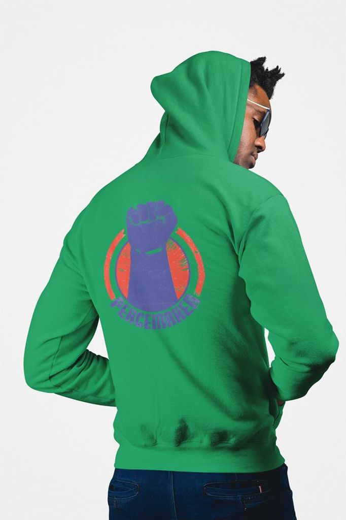 D&B Uni Hoodie ZIPMO00087 Peacemaker Grün-Größe 3XL