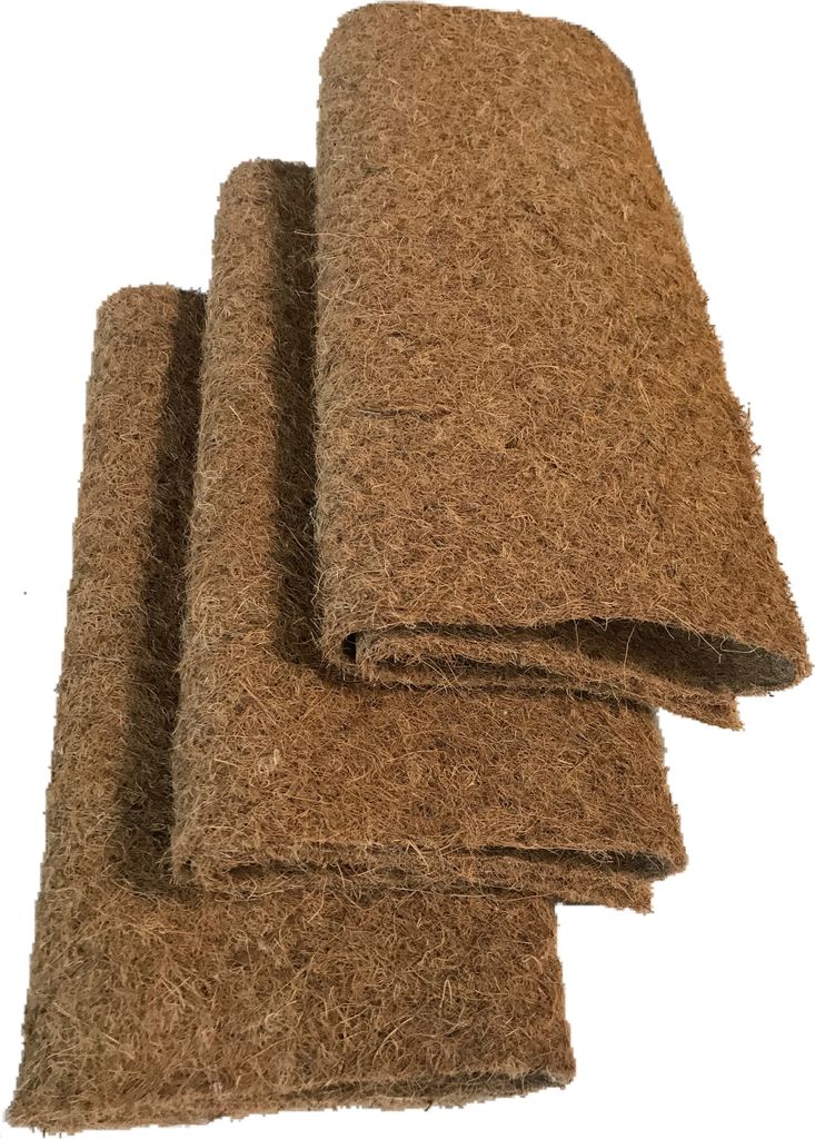 Anzuchtmatte aus 100% Kokos, 100 x 50 cm, ca. 7 mm dick, 3er Pack