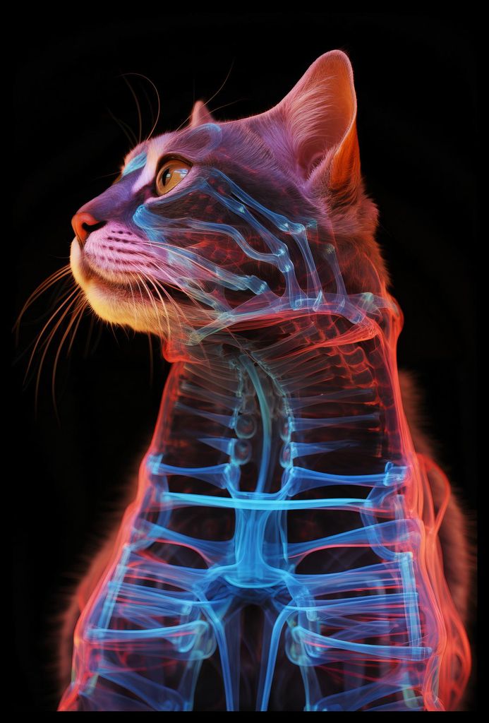 Plakat 40x60cm Anatomie der Katze