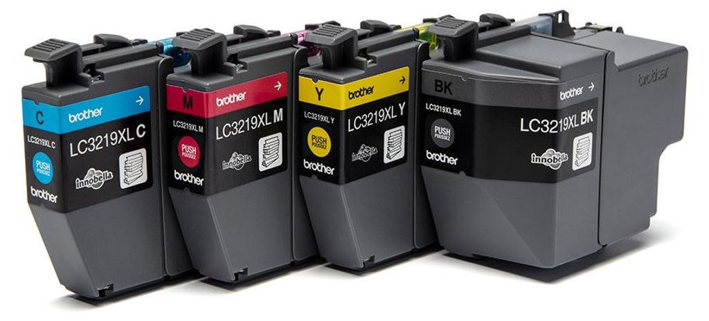 Brother LC3219XL Value Pack - 4-pak - XL - czarny, żółty, Zdjęcie produktu 