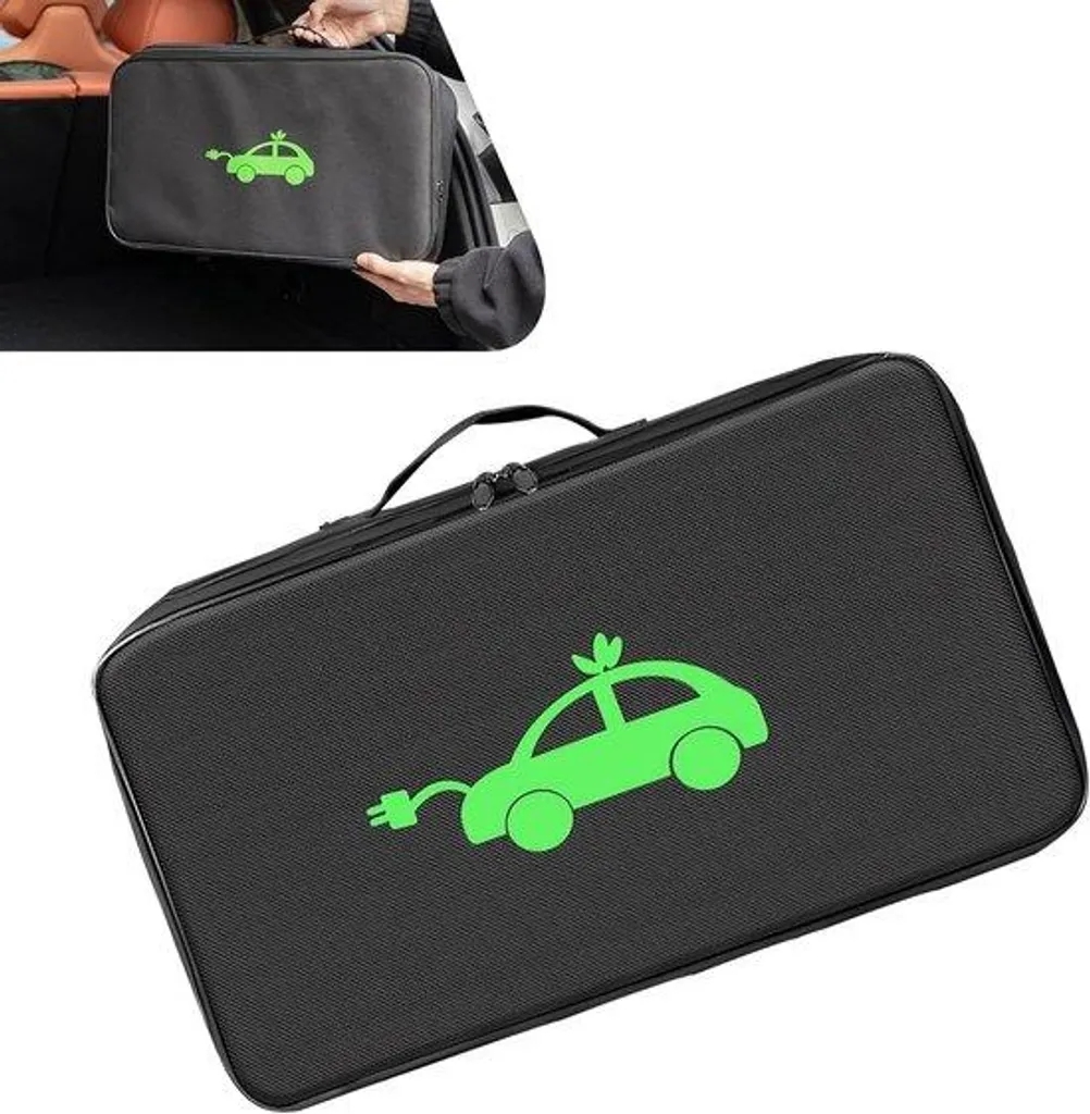 Sac de rangement pour câbles de recharge VE et camions étanche noir