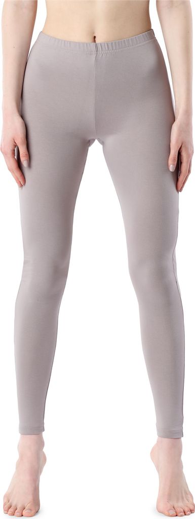 Bellivalini Damen Lange Leggings aus Viskose BLV50-203 (Caffelatte, S)