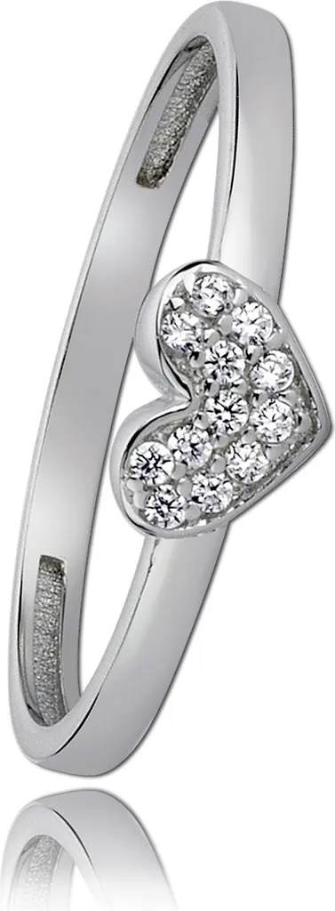 Bague Balia Or Blanc 333 Argent - Design Double Matière Taille 17,2mm