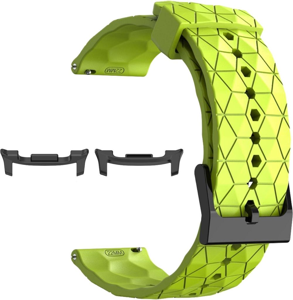 Für Samsung Galaxy Watch 8 / 8 Classic / Ultra 2 Silikon Fußball Design Ersatz Arm Band Hellgrün