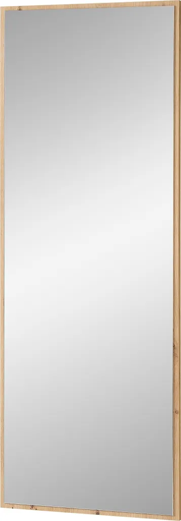 Miroir décoratif Bari en bois vert roseau mat, format vertical 44x117cm