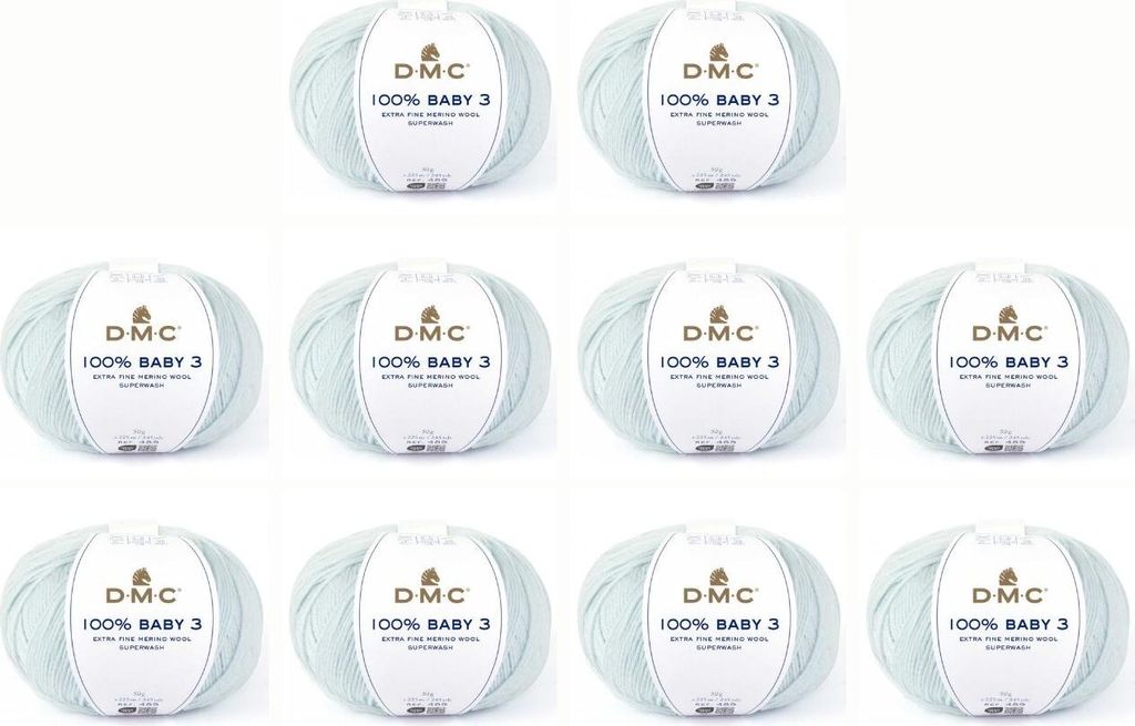 10x DMC 100% Baby-3 Wool – reine Wolle (Color 71)