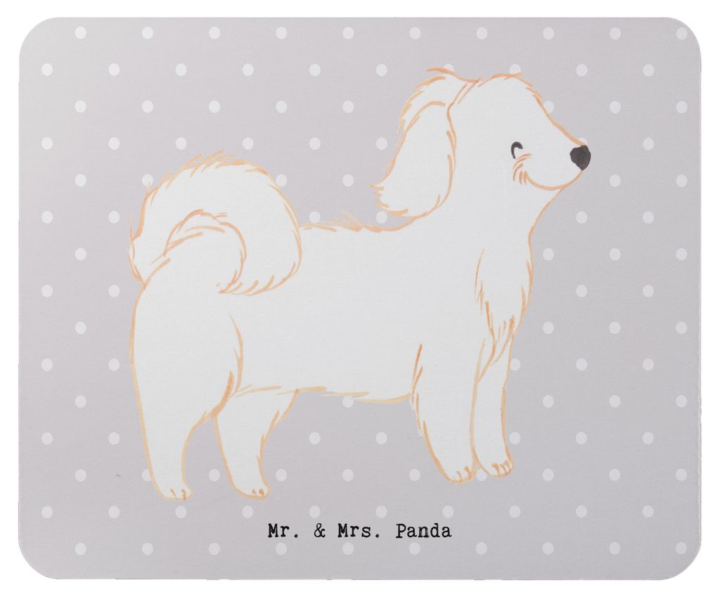Mr. & Mrs. Panda Mauspad Havaneser Lebensretter - Grau Pastell - Geschenk, mousematte, Mousepad, Havi, pc mausunterlage, Bichon Havanais, Bichón H...