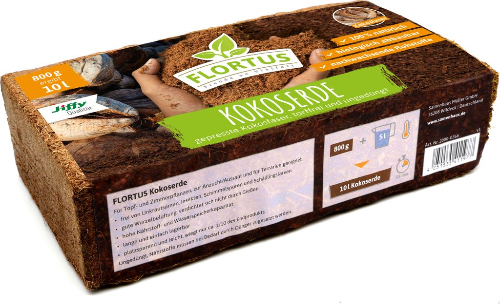 Kokoserde (800 g, ergibt 10 l) | Kokos-Quellerde Produktbild 2