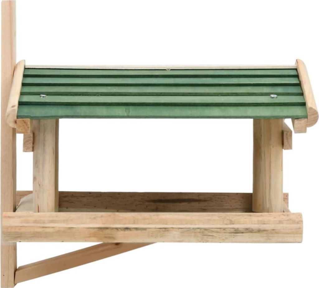 vidaXL Krmítko pro ptáky z masivního dřeva 35x29,5x21 cm Obrázek produktu 