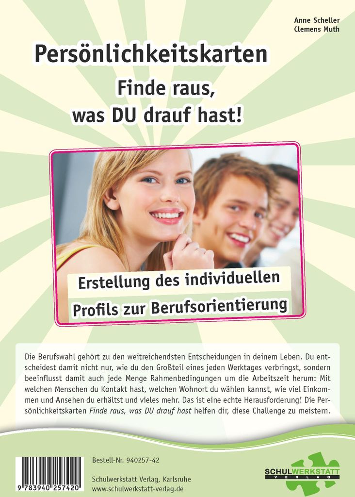 Persönlichkeitskarten "Finde raus, was DU drauf hast!"
