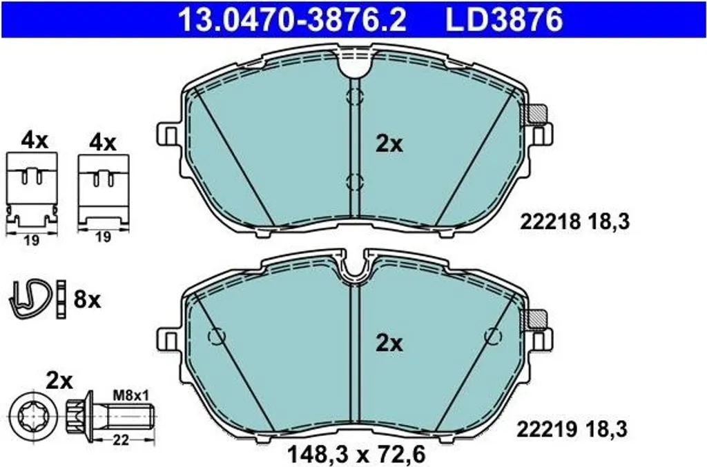Plaquettes de frein avant pour Peugeot 3008 508 308 HDI usage quotidien