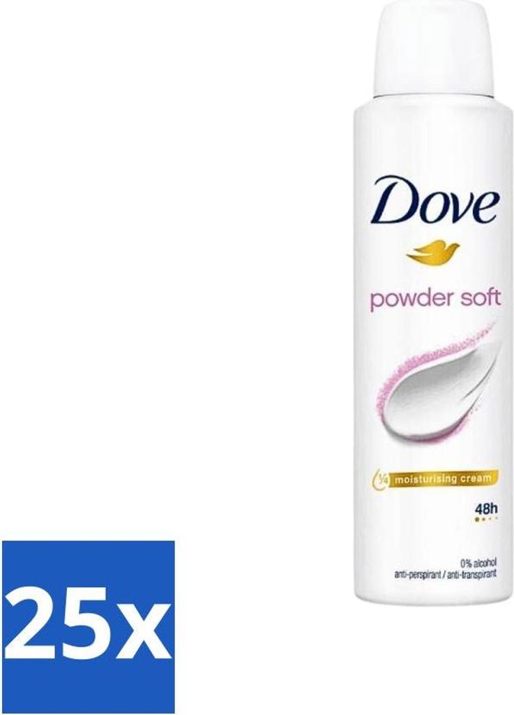 Dove - Deospray - Powder Soft - 150 ml - Vorteilspack - 25 Stücke