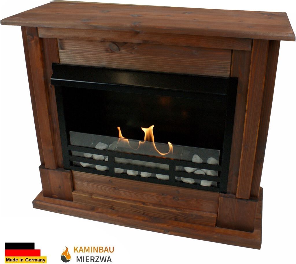 Ethanol und Gelkamin Modell Emily Deluxe Royal Nussbaum