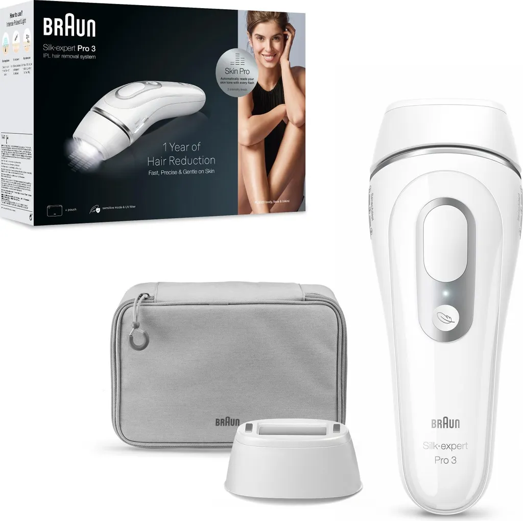Braun Silk-expert Pro 3 PL3000 Épilateur Lumière Pulsée 300 000 Flashs