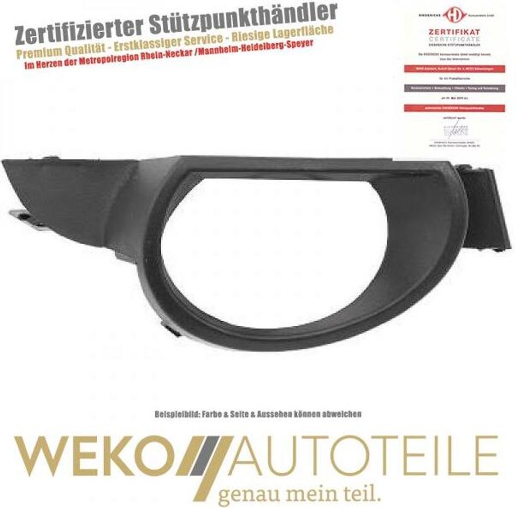Blende Stoßstange vorne rechts DIEDERICHS 1095048 für AUDI