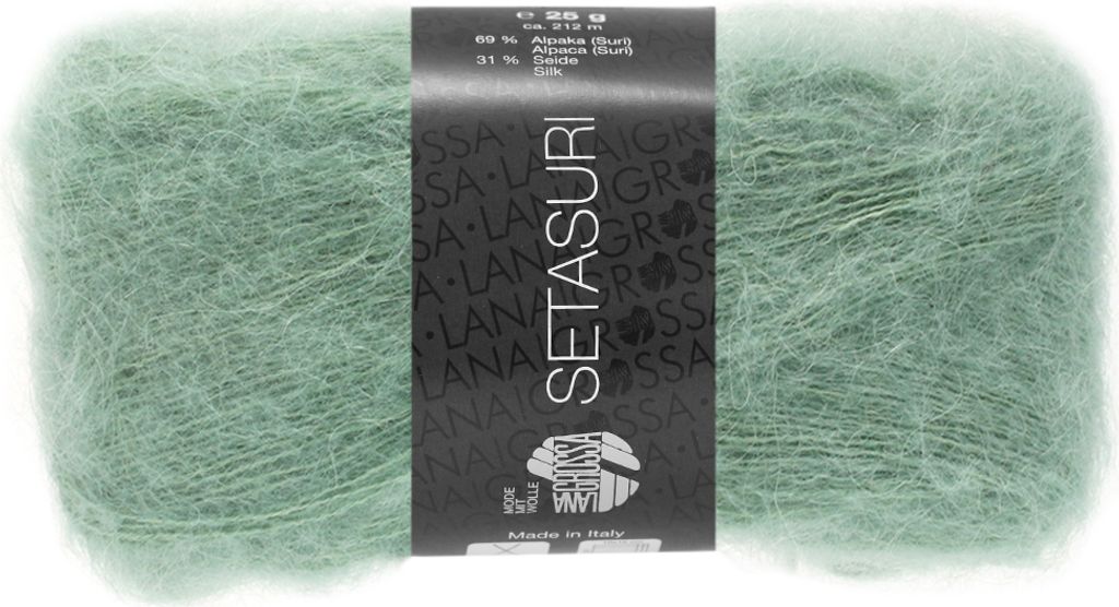 Lana Grossa SETASURI 25 g feines Lace-Garn aus Alpaka und Produktbild 