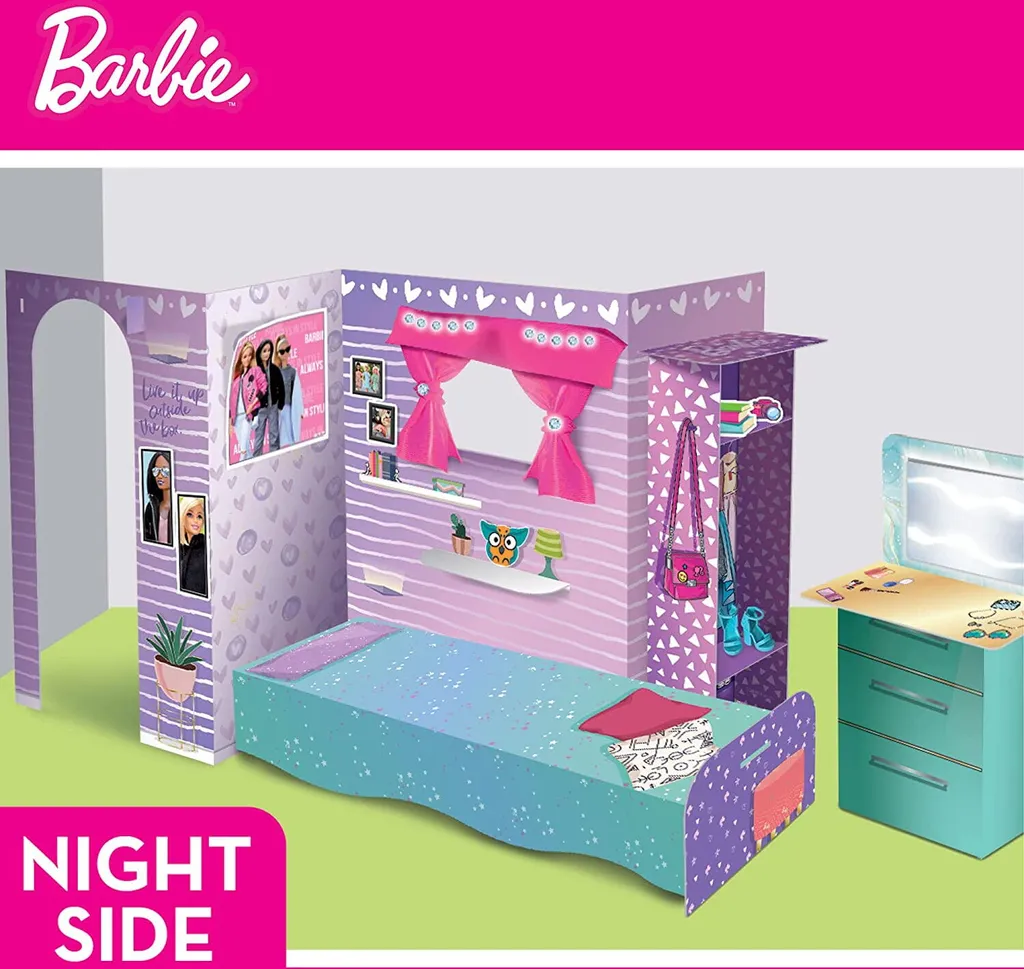 Activité manuelle enfant : maison de poupée à monter et colorier - 5
