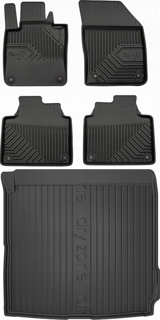 SET 77 Gummimatten und Abdeckung für Volvo S90 ab 2016-