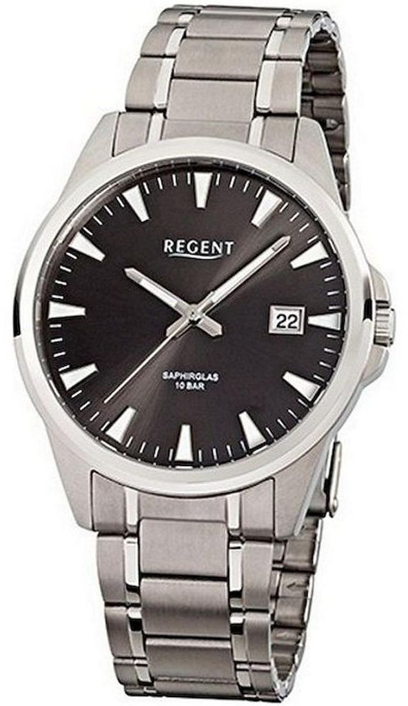 Regent F-924 11090314 Herren-Armbanduhr, Edelstahl-Gehäuse, Produktbild 
