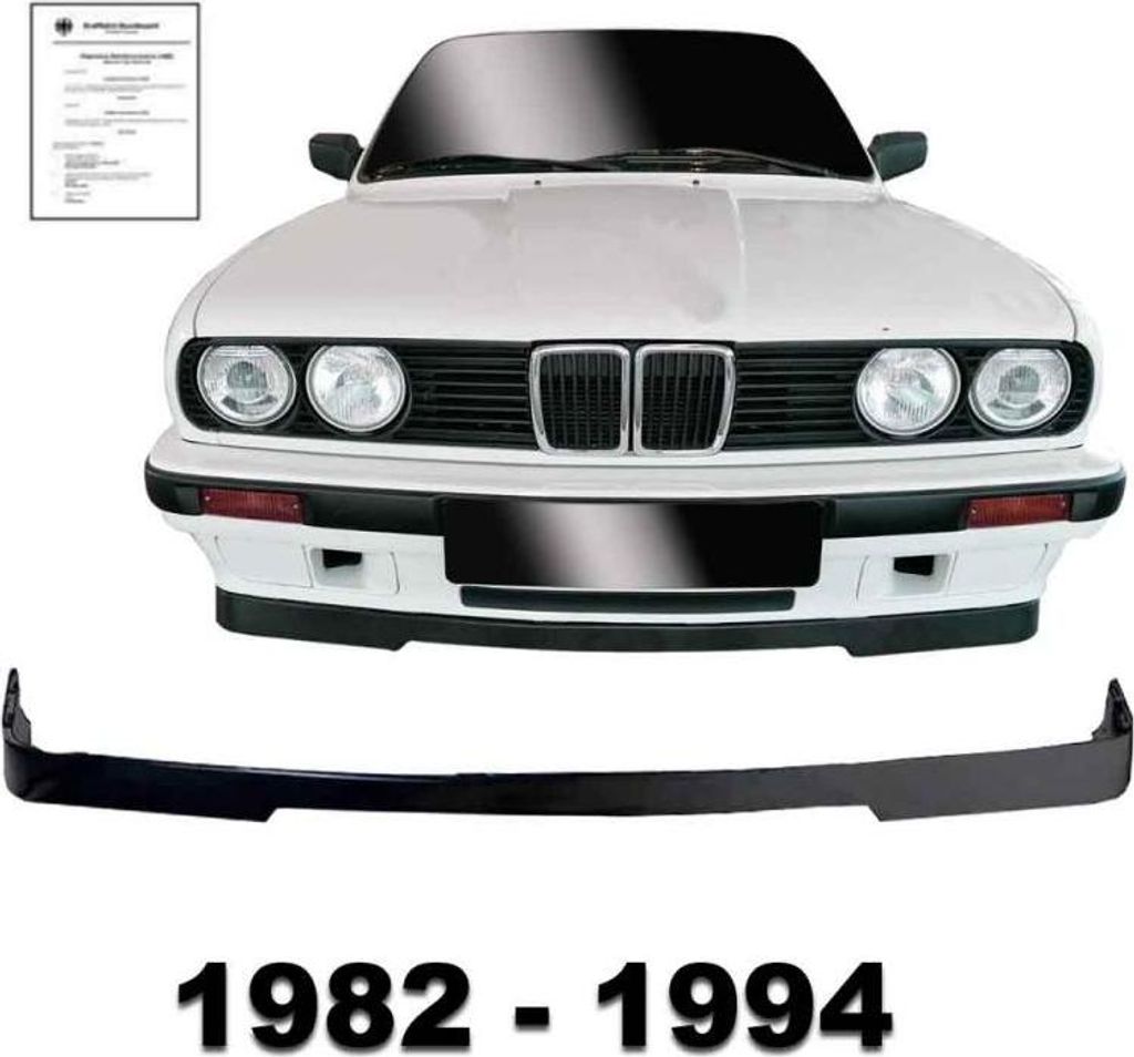 Frontspoiler Lippe vorne unten Spoiler Schwarz geprägt Produktbild 