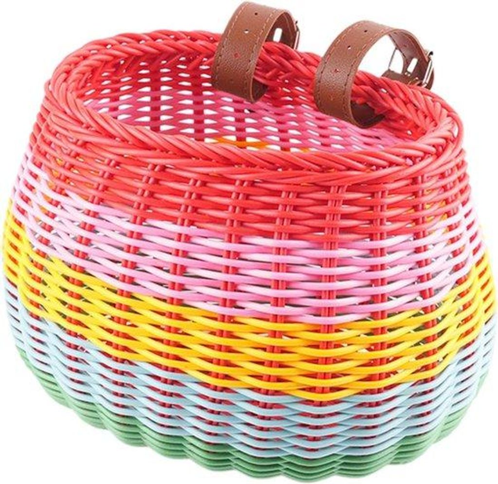 Kinderfahrradträger, farbenfroher Fisch- und Einkaufskorb, Kinderlenkrad, Fahrradzubehör, ca.20*18*18cm