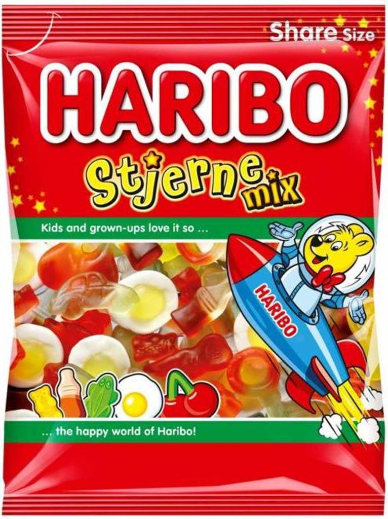 Haribo Stjerne Mix 375g Produktbild 