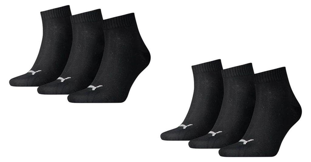 Puma Quarter Socken, 6-dielna sada, čierna, veľkosť: 39-42 Obrázok produktu 